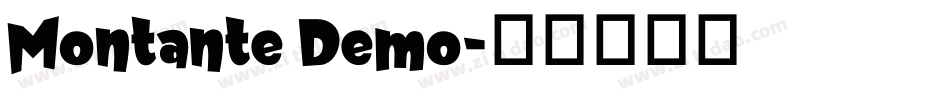 Montante Demo字体转换